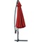 Global Industrial Cantilever Umbrella w/ Crank, Tilt & Cross Brace, Olefin Fabric, 10'W, Red 436972RD - alternate 5